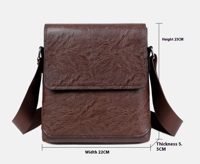 Title 1, Bolso de hombre de cuero impermeable, casual y ...