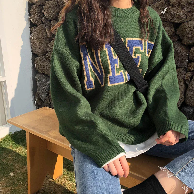 Female alphabet knitted top — photo 3