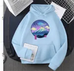 Felpa casual stampata con foto per uomo e donna, nuova versione coreana primavera e autunno, maglione con cappuccio Harajuku — foto 2