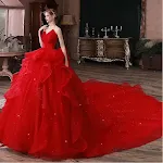 Vestido francês, temperamento elegante, cauda longa, céu estrelado e floresta. Ideal para um sonho. Perfeito para momentos especiais. — foto 4