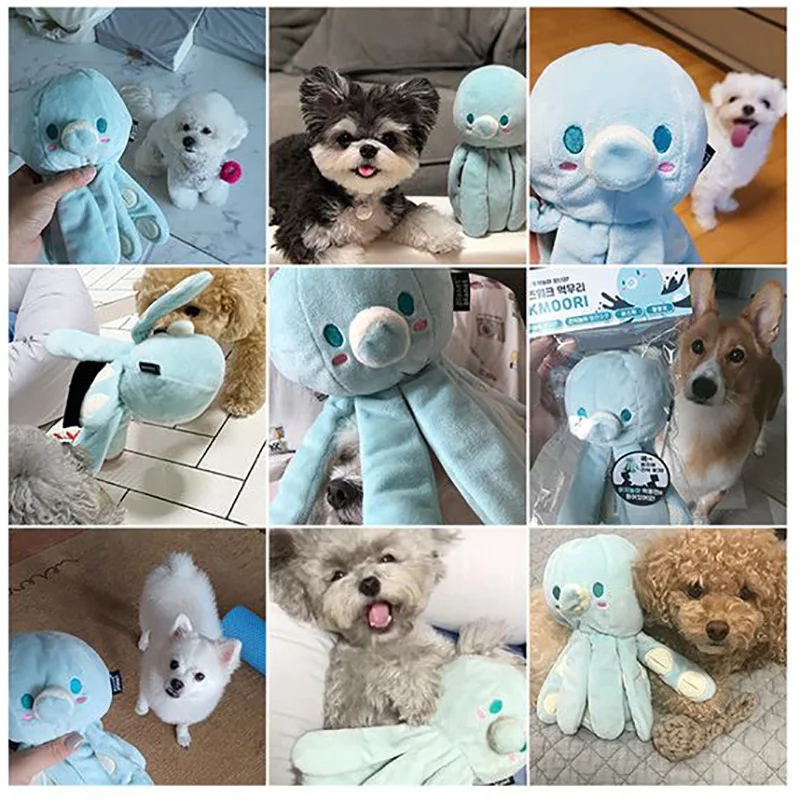 Tibetan Food Sound Paper Cute Octopus Dog Toy offers fun, interactive play. This durable toy features Tibetan food, crin — photo 4