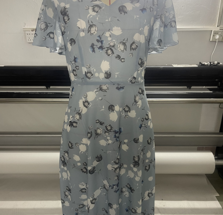 Title 7, Floral Print Short Sleeve Summer Dress for Wome...
