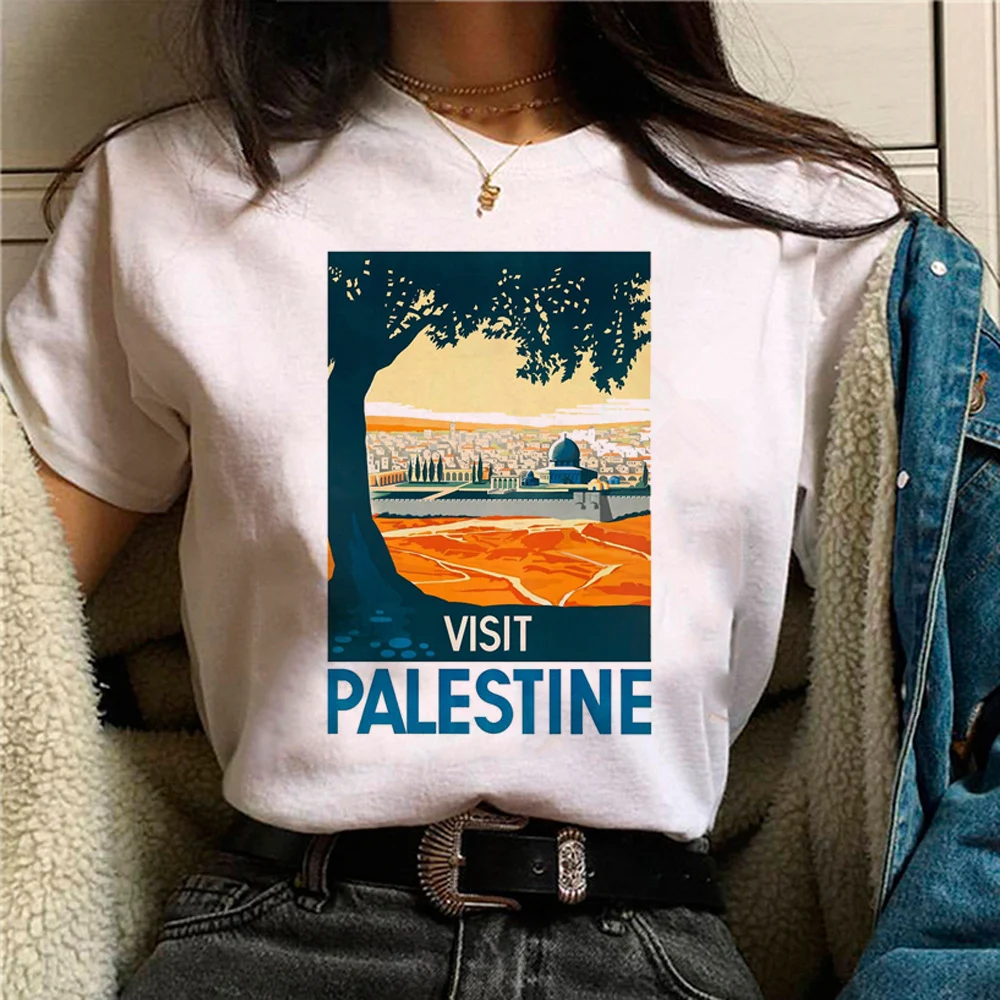 Title 6, Palestine T-shirts Women Comic Japanese Tshirt ...