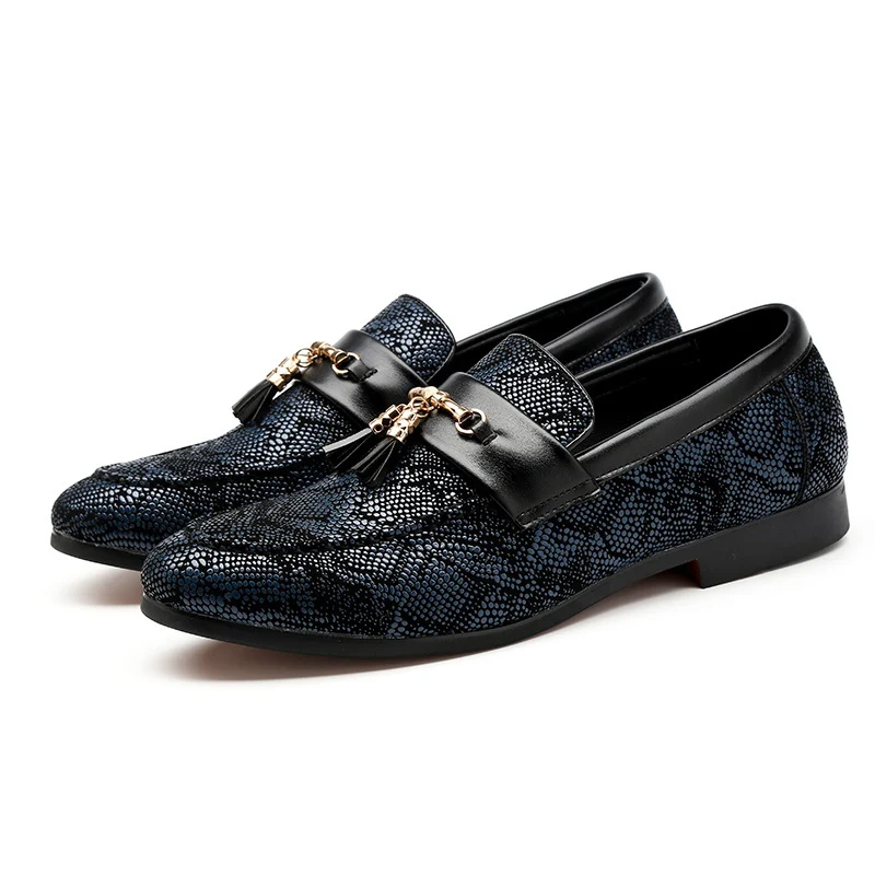 Heren Peas schoenen met franjes van leer, stijlvol en comfortabel. Perfect voor dagelijks gebruik, combineer ze met elke outfit. Ervaar de kwaliteit! — foto 2