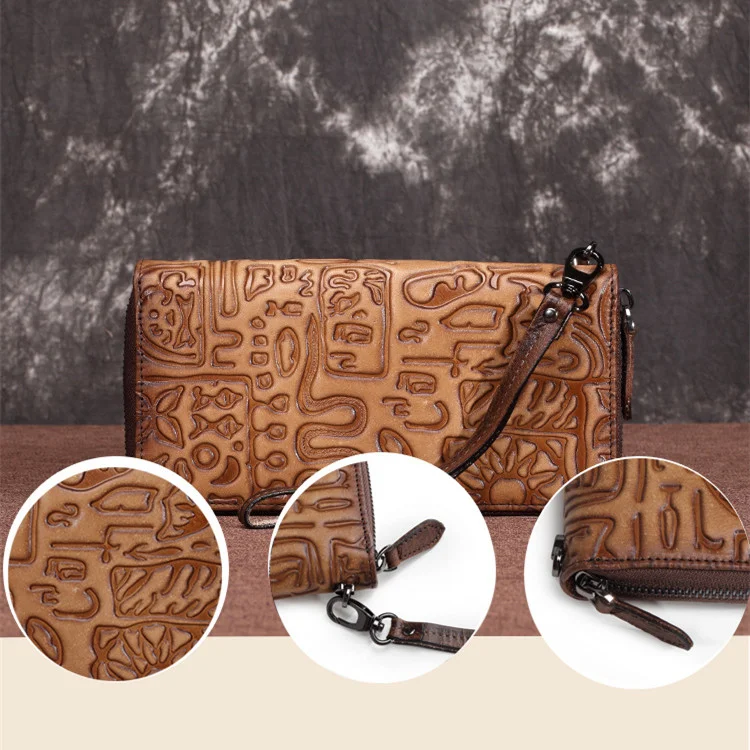 Title 10, Nova Carteira Clutch de Couro Vintage Oracle pa...