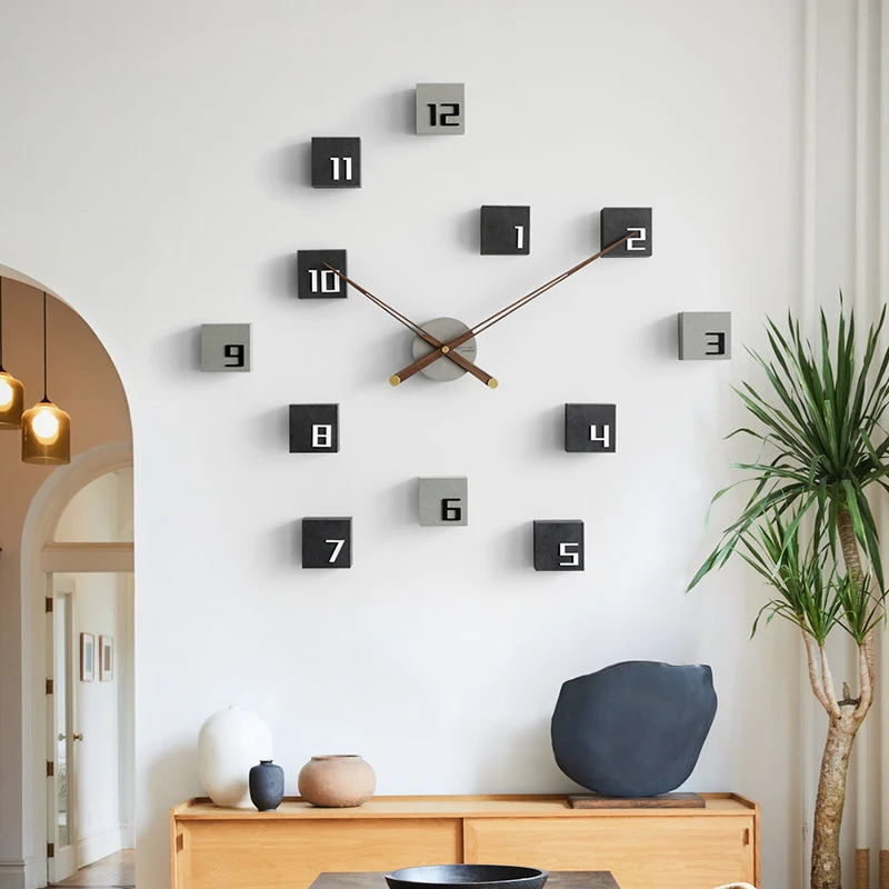Orologio da parete per soggiorno, decorazione murale di sfondo, design moderno, facile da leggere, ideale per la casa e l'ufficio. — foto 6