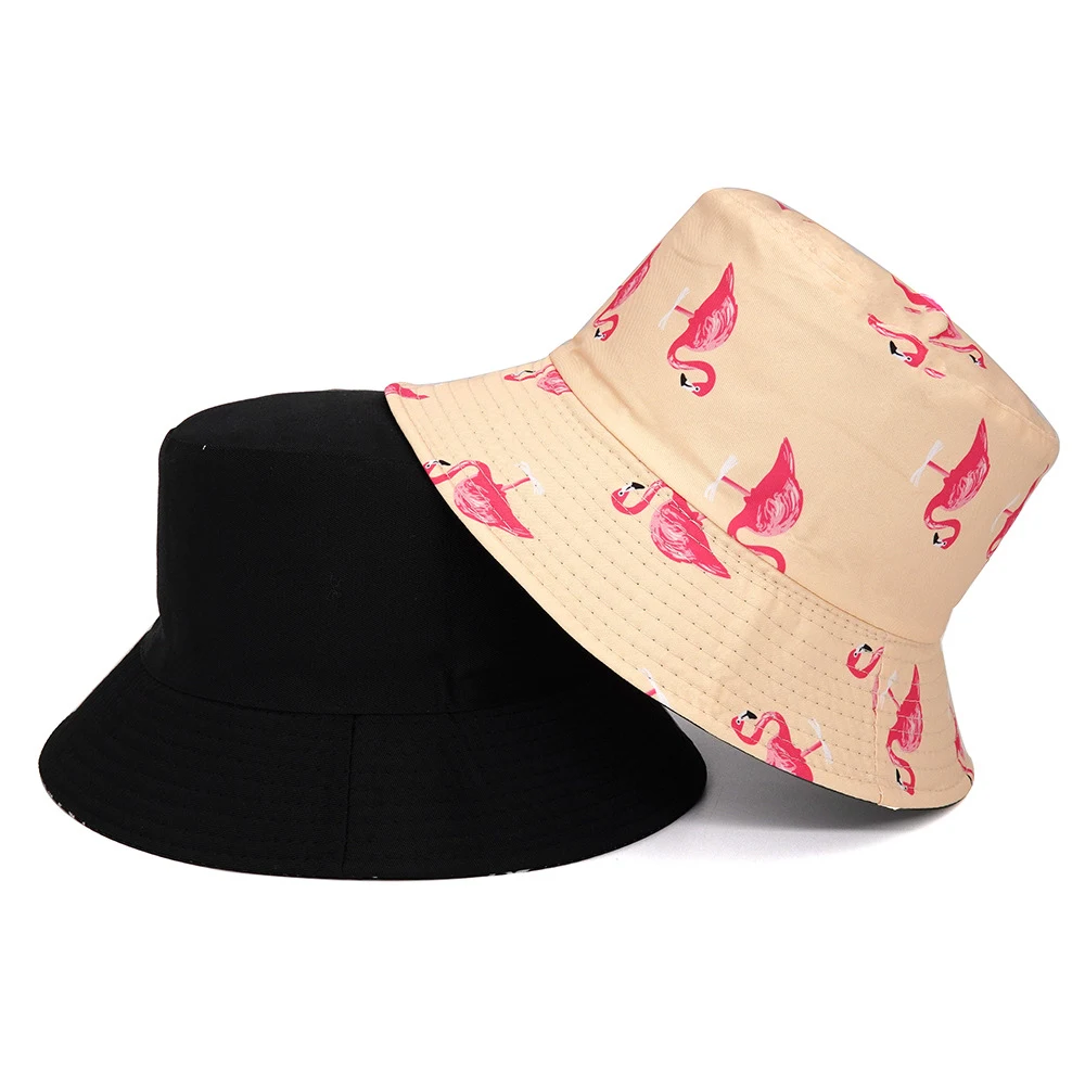 Title 5, Chapéu Bucket com estampa de flamingo para espo...