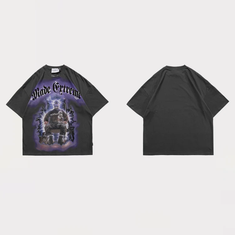 Title 2, Camiseta de manga corta con estampado degradado...
