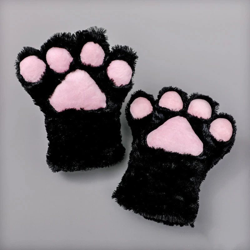 Japanese Cute Adorable Plush Cat Paw Gloves for Cosplay and Performance Props, a Net Red Sensation, perfect for any occa — photo 5