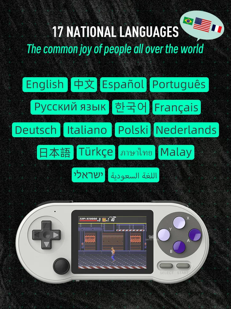 Title 2, SF2000 Handheld Game Console Retro GBA Arcade M...
