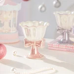 Fantasy Bow Ceramic Ice Cream Dessert Cup. Enjoy your favorite ice cream and desserts in this stylish and elegant cup. P — photo 15