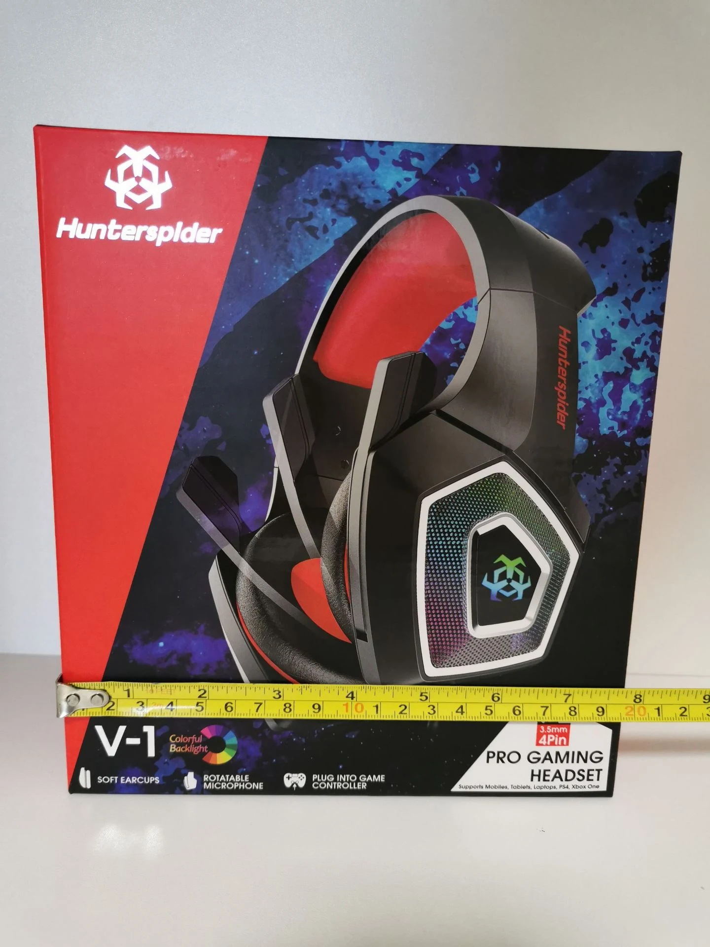 Title 16, Headset Gamer com Fone de Ouvido RGB Colorido c...