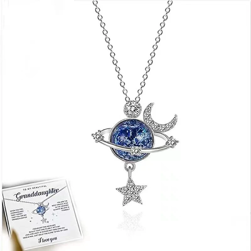Colar Feminino Universo Estrela Corrente de Clavícula Design Simples e Luxuoso Leve Um toque especial para realçar sua beleza e estilo, ideal para presentes — foto 3