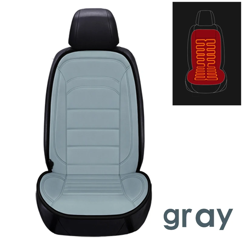 Electric Heating Cushion Car Seat with Backrest in Winter — photo 1