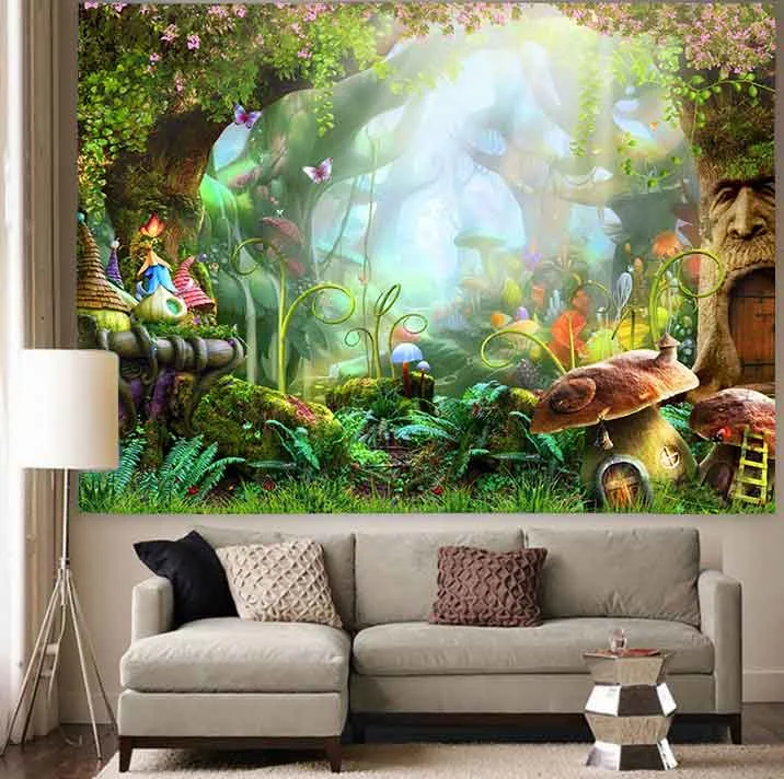 Title 3, Hanging Cloth Decorative Tapestry Beach Towel, ...