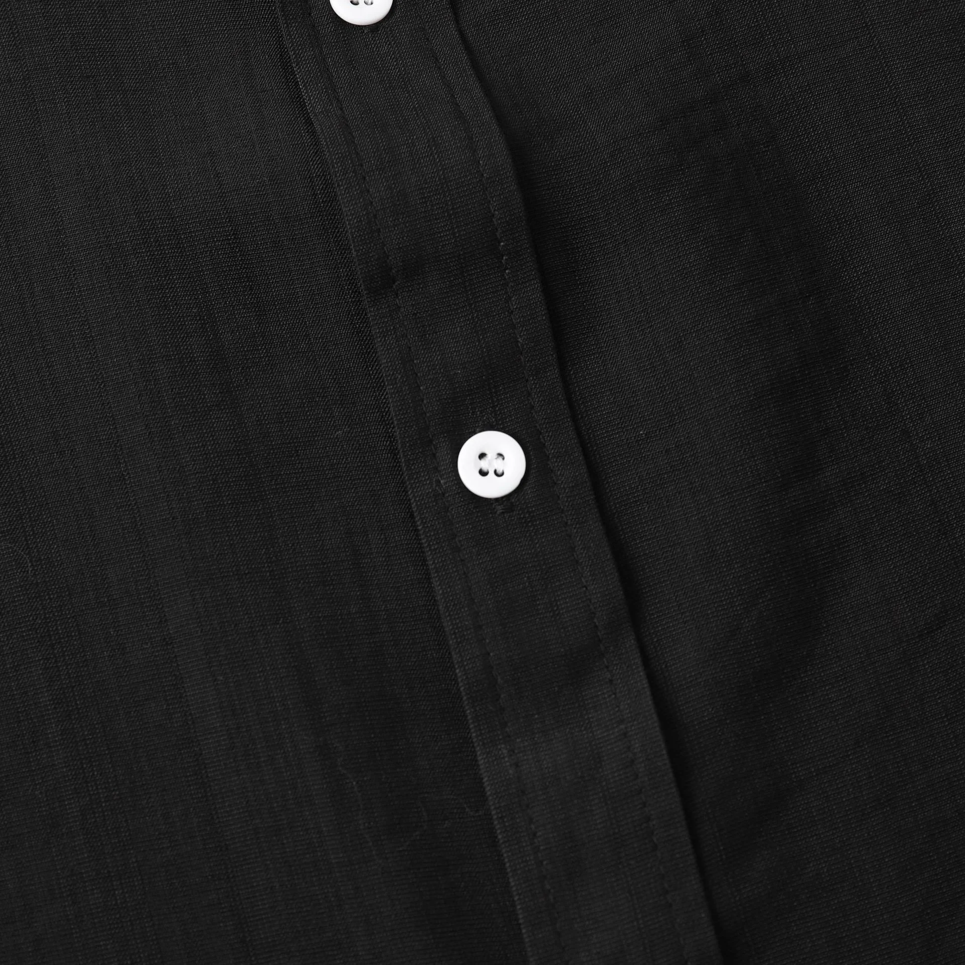 Title 15, Teenagers Solid Color Short-sleeved Lapel Shirt...