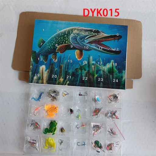 Title 2, 24 Countdown Christmas Fishing Set. An advent c...