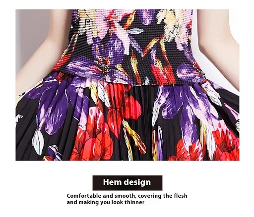 Title 8, Loose Top Slimming Pleated Skirt