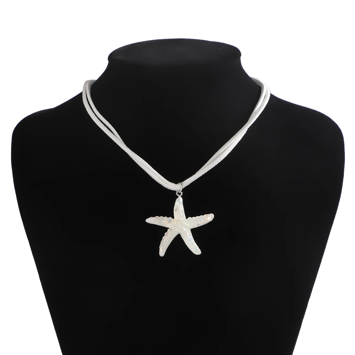 Collana da donna personalizzata in lega con stella marina e nappa, un accessorio unico ed elegante per completare il tuo look. — foto 21