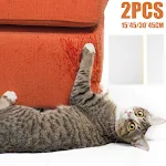2Pcs Cat Scratcher Sofa Scraper Deterrent Tape Cat Couch Furniture Protector Self-Adhesive Cat Scratching Pad Protection — photo 1