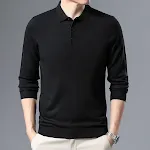 Men's Woolen Sweater Spring and Autumn Thin Solid Color, a lightweight and comfortable choice, perfect for transitional — photo 3