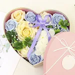 Creative New Style Soap Flower Heart-shaped Gift Box, a perfect gift expressing love and care with beautiful and fragran — photo 2