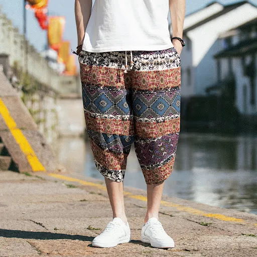 Title 9, Retro loose plus size cropped trousers