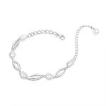 Pulseira de pérolas barrocas simples para moda feminina. Um acessório elegante e atemporal, ideal para complementar qualquer look com charme. — foto 2