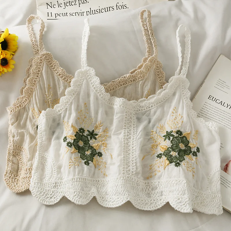Title 3, Embroidered Knitted Suspender For Women Loose F...