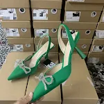Damen High Heel Sandalen mit spitzer Zehenpartie und Schleife. Stilvolle Schuhe für einen femininen Look. Perfekt! — foto 8