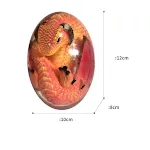 Huevo de dragón LED decorativo ornamental estatua de huevo de dinosaurio resina decoración hogar gema de cristal mineral Reiki, adorno único. — foto 14