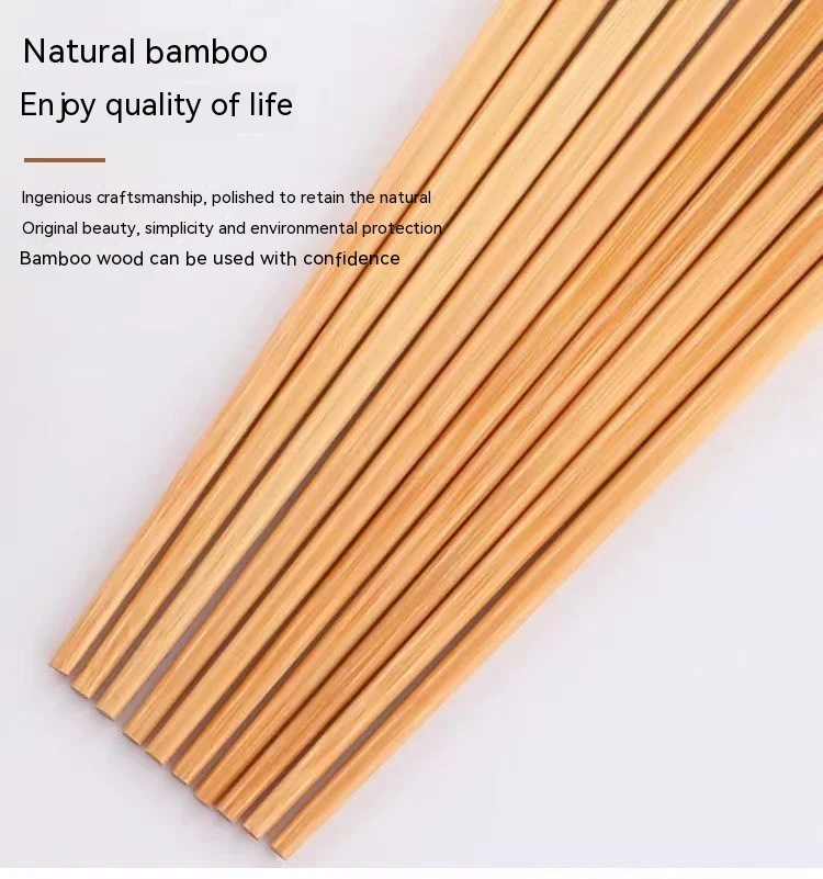 Title 3, Natural Bamboo Chopsticks Jade Unpainted Solid ...