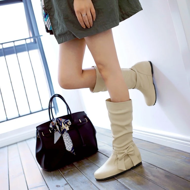 Title 5, Botas femininas plus size tamanho 44, planas, c...