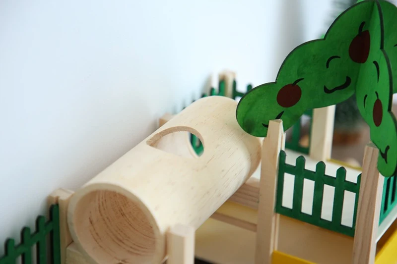 Luxury Wooden Hamster Castle Pet Supplies Toy Wooden House, Safe and Spacious Habitat, Provides Enrichment and Comfort f — photo 5