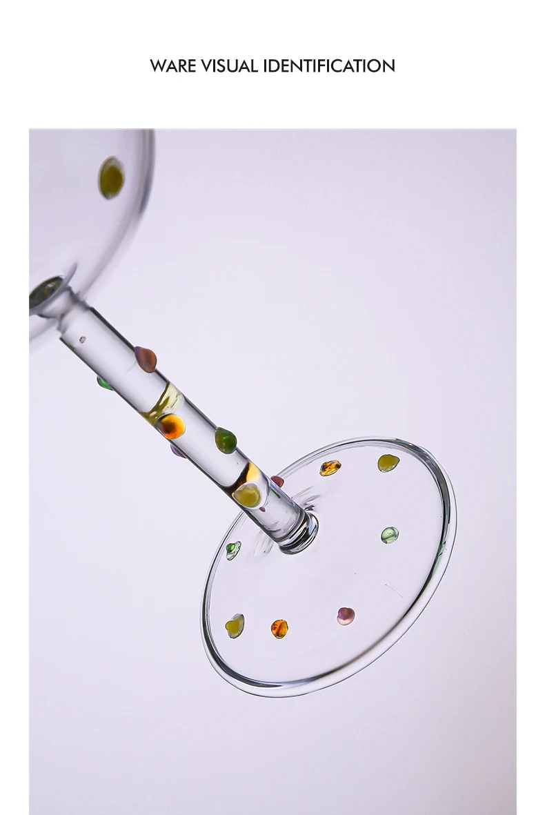 Title 6, Creative Colored Candy Bean High Beauty Wine Gl...