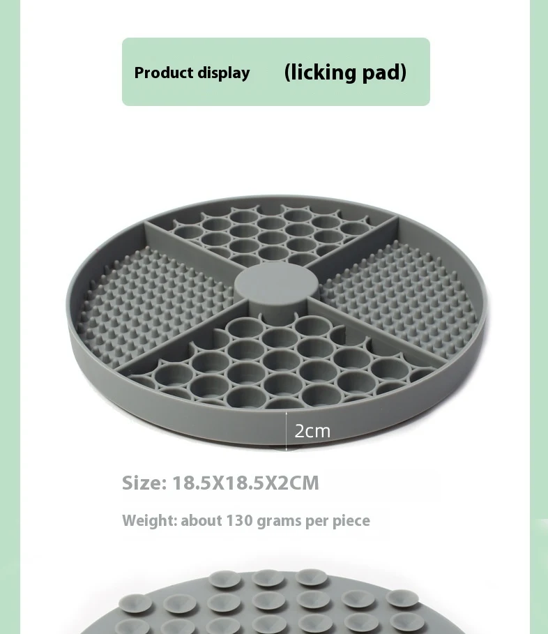 Title 5, Silicone pet licking mat for going out. Calming...