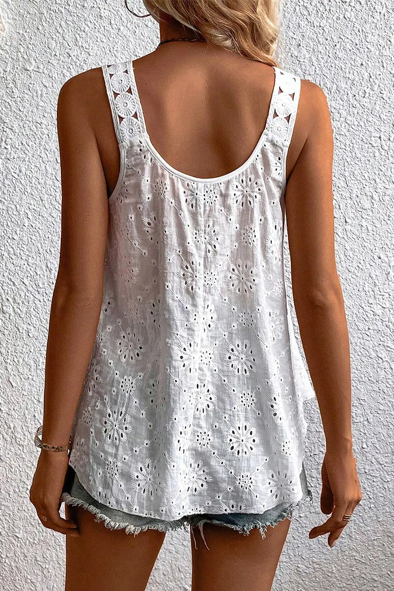 Fashionable all-match embroidered loose top for women. Versatile and stylish, perfect for any occasion. Offers comfort a — photo 12