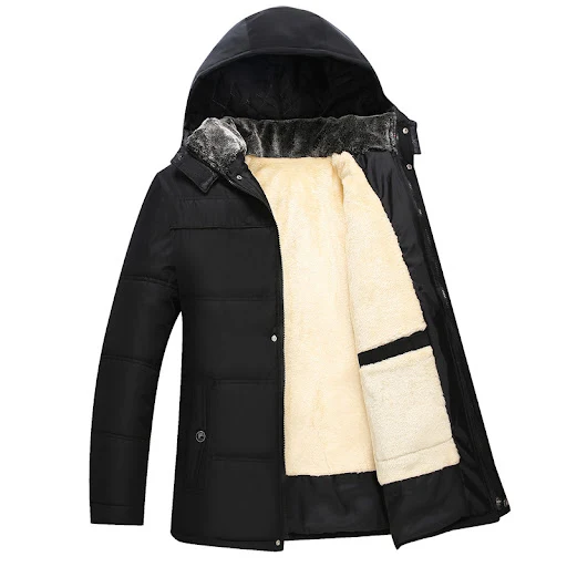 Title 3, Fleece Middle-aged Mens Autumn and Winter Padd...