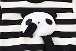 Fleecegevoerde cartoon gestreepte ronde hals sweater set, schattig en warm voor kinderen. Comfortabel en perfect voor de winter. — foto 10