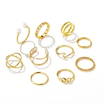 Conjunto de 10 Anéis Ins Cold Wind Alloy — foto 5