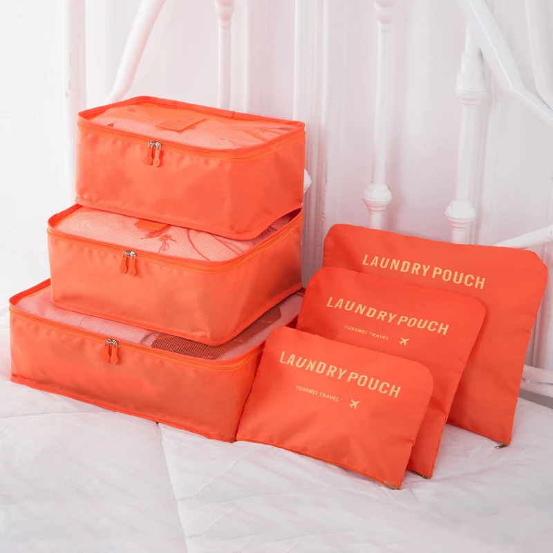 New Korean Clothes Underwear Finishing Storage Bag Multi-function Travel Storage Bag 6-piece Set Custom Six-piece Set — photo 6