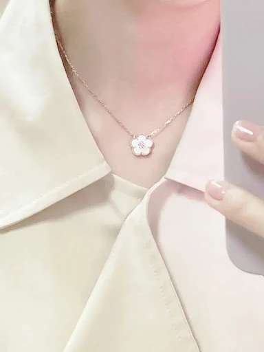 Title 3, Vrouwelijke, licht luxe roze goud varkensbuik k...