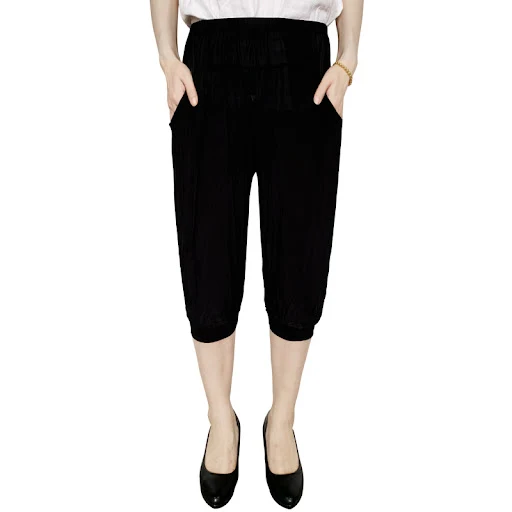 Title 3, Printed Cage Pants Plus Size Thin Ice Silk Elas...