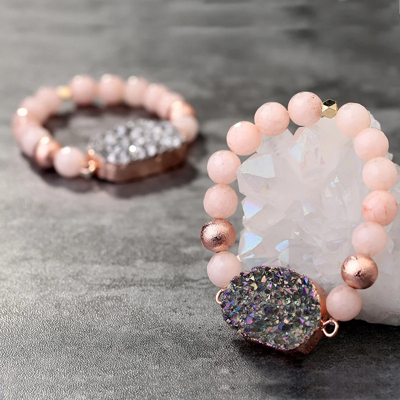 Title 1, Pulseira de cristal de pedra feminina