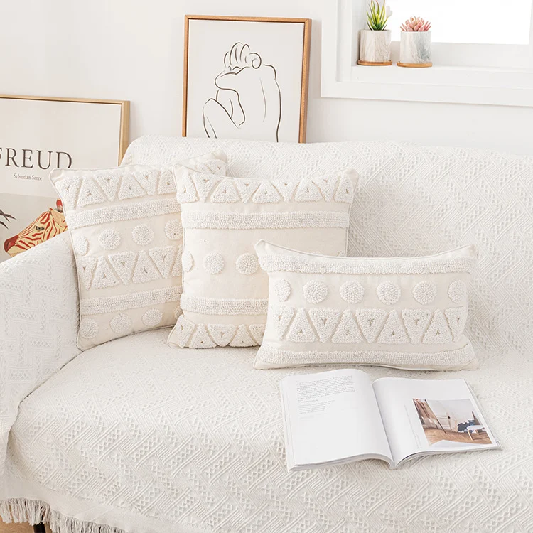 Title 4, Modern Minimalist Nordic Style Tufted Geometric...