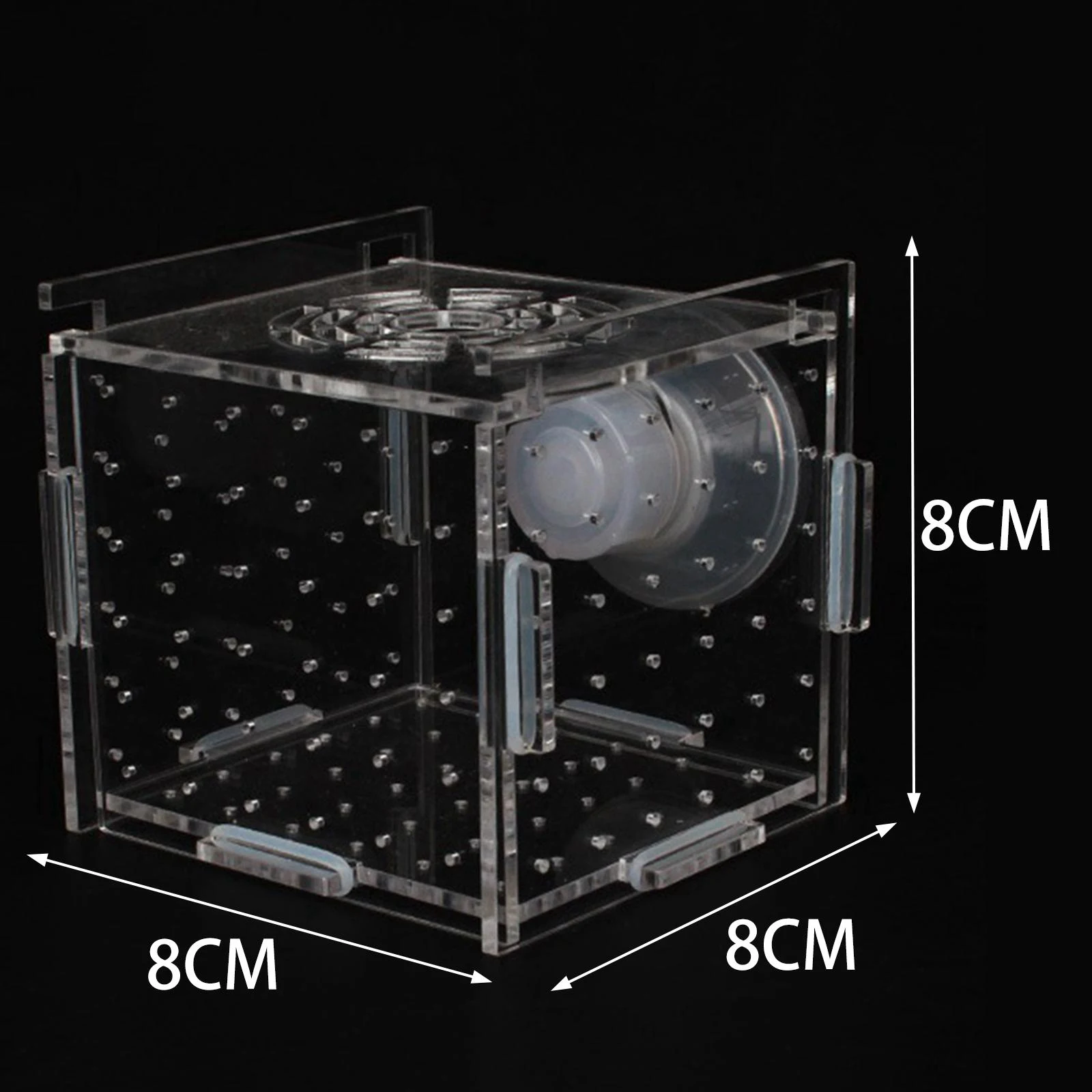 Title 6, Fish Breeder Box Transparent Suction Cup Square...