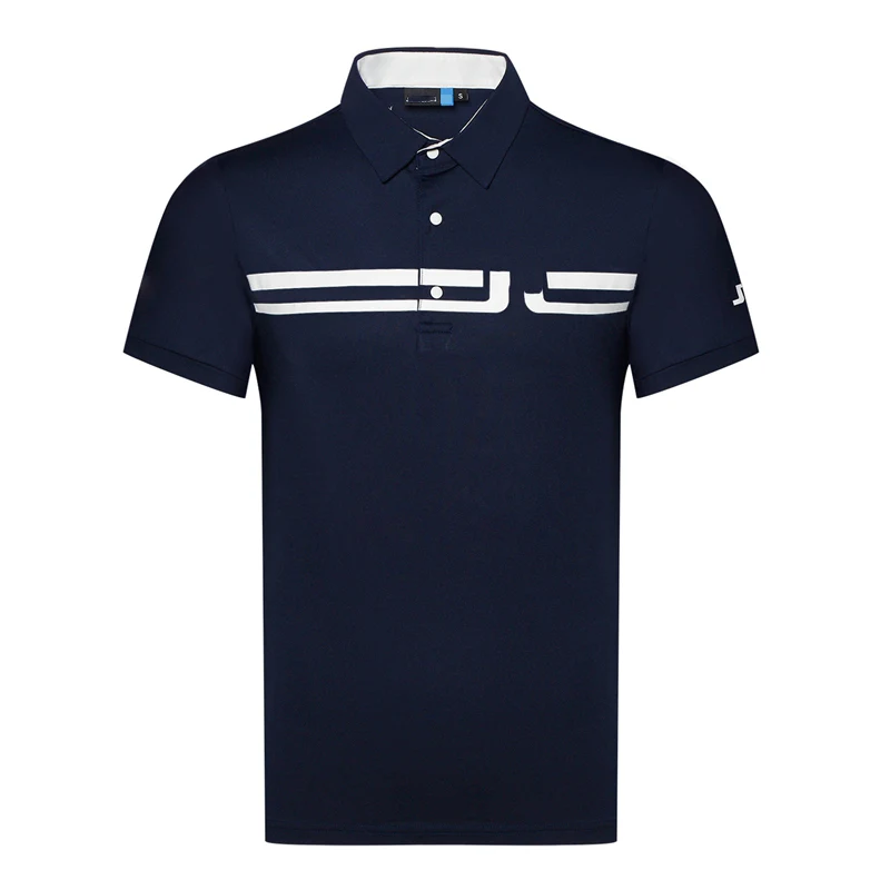 Camisa polo de golfe masculina de manga curta, secagem rápida, lapela sem ferro, respirável — foto 7