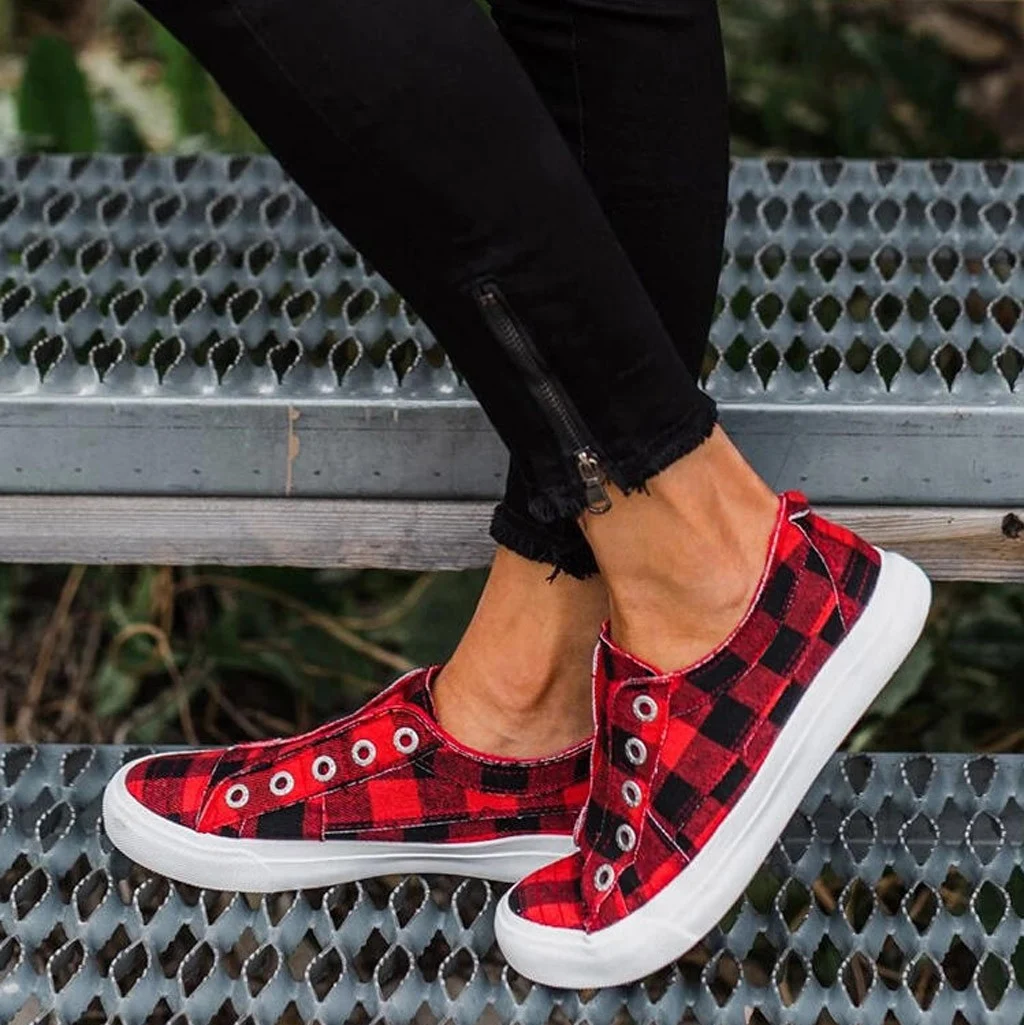 Title 7, Womens flat canvas shoes for everyday wear. Co...