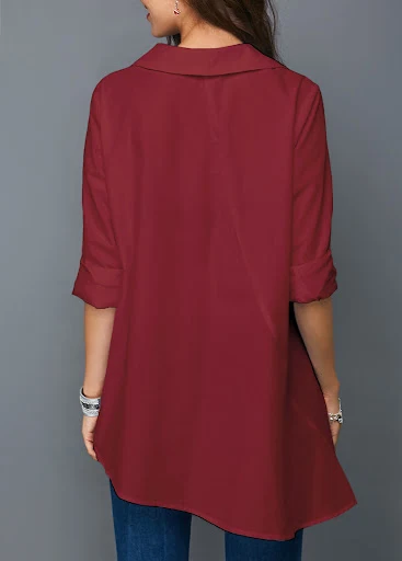 Title 2, Camisa branca feminina com botões coloridos, to...