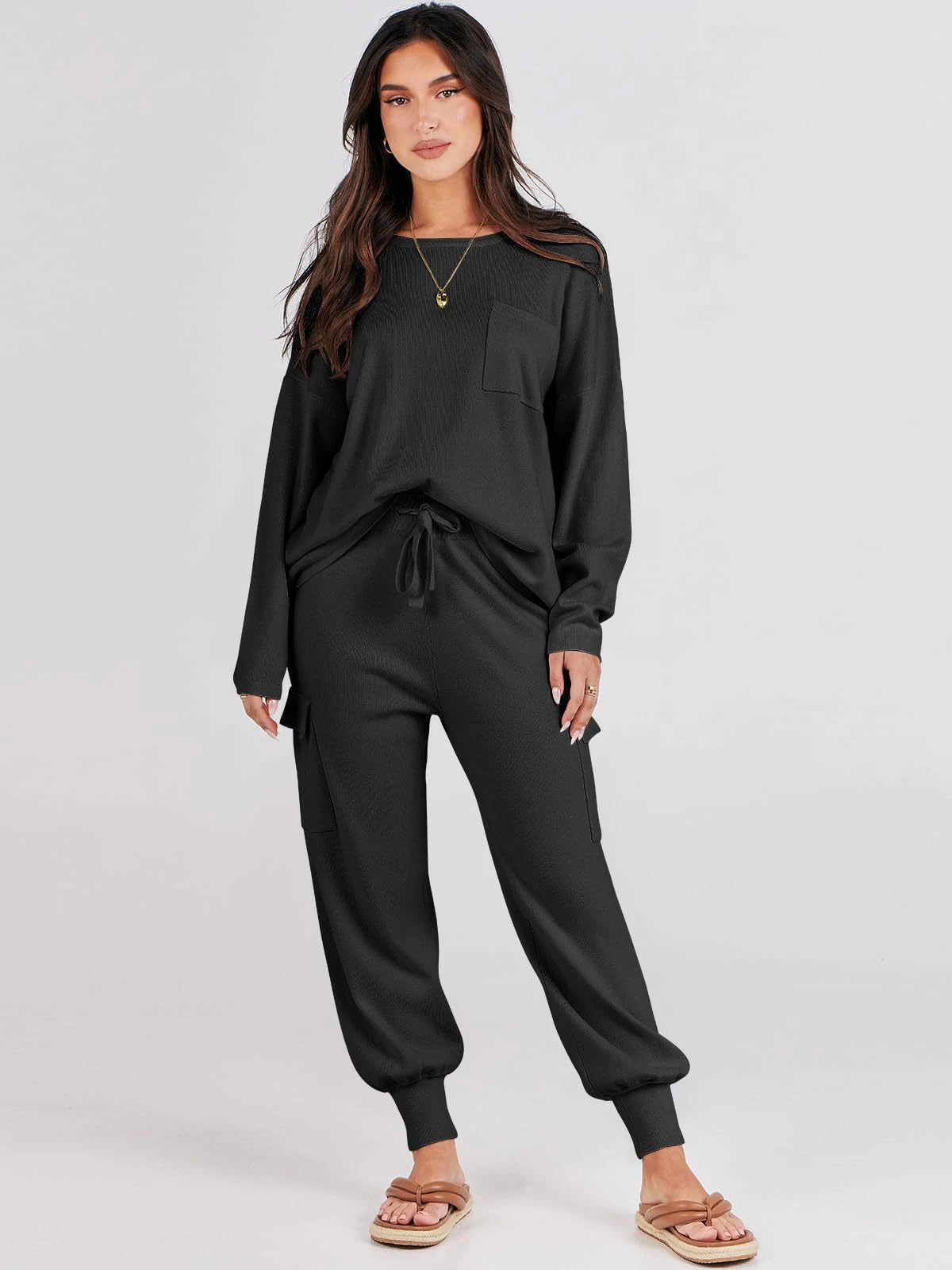 Title 15, Completo sportivo donna due pezzi, top casual a...